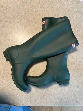 Hunter Tall Rain Boots in Dark Green